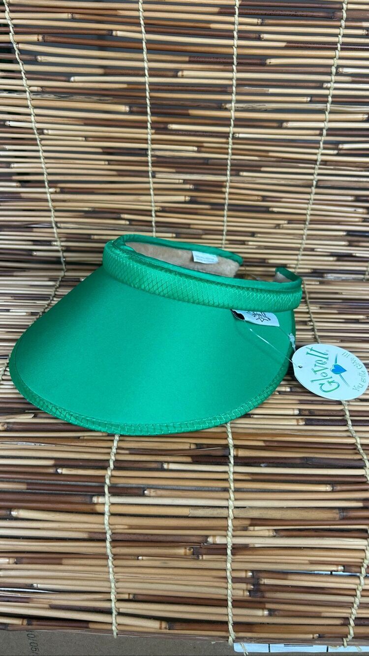 Glove It Slide On Visor Green Headwear Women Fits All NWT